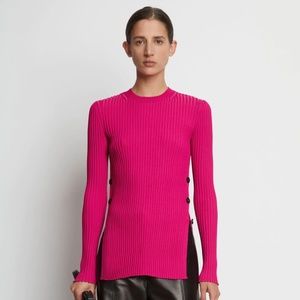 Proenza Schouler Rib Knit Long Sleeve Sweater